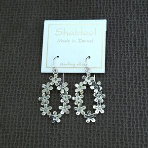 Noa Zuman Silver🤍 Floral🌸 Wreath Dangle Earrings